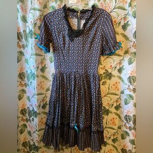 Vintage 70’s gunne sax style prairie dress medium
